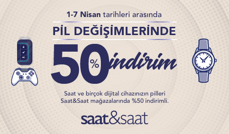 1-7 Nisan Tarihleri Arasında Pil Değişimlerinde %50 İndirim